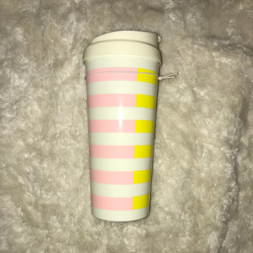 Kate Spade Two-Toned Stripes Thermal Mug with Lid - Picture 2 of 6